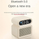 Réveil de Bureau Enceinte Bluetooth 5.0 Haut-Parleur Dual Puissant Lecteur TF USB Alarme Design Compact - www.yonis-shop.com