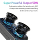 Enceinte Bluetooth Puissante 50W TWS Subwoofer Étanche IPX5 Autonomie 15H Son HD - www.yonis-shop.com