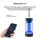 Enceinte Bluetooth Portable RGB Pour Camping Son Stéréo 360° Et Lumière D'ambiance Multicolore Autonomie Longue Durée - www.y...