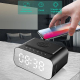 Réveil Enceinte Bluetooth Multifonction Avec Chargeur Sans Fil Et Horloge Miroir LED - www.yonis-shop.com