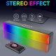 Enceinte Bluetooth RGB Longue Multifonction Effet Bass Puissant Hifi Sans Fil Haut-Parleur Lumineux - www.yonis-shop.com