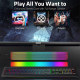 Enceinte Bluetooth RGB Longue Multifonction Effet Bass Puissant Hifi Sans Fil Haut-Parleur Lumineux - www.yonis-shop.com