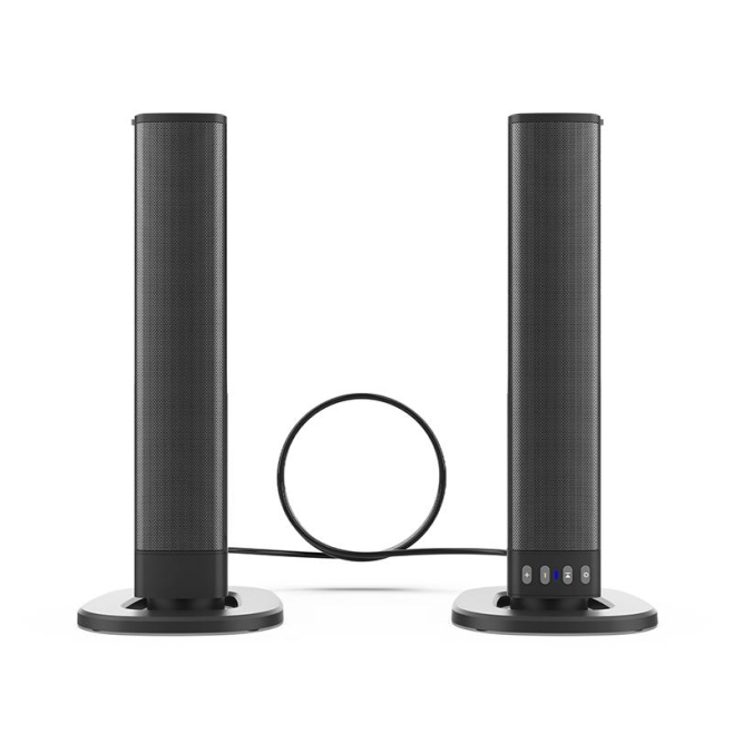 Barre De Son Bluetooth 20W Stéréo 3D Surround Puissante Et Élégante Avec Subwoofer Son Immersif Home Cinéma Compatible Multi-...