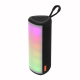 Enceinte Bluetooth Portable Avec Subwoofer Sons Puissants Lumières LED RGB TWS Autonomie 4H Radio FM