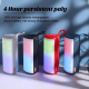 Enceinte Bluetooth Portable Avec Subwoofer Sons Puissants Lumières LED RGB TWS Autonomie 4H Radio FM - www.yonis-shop.com