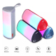 Enceinte Bluetooth Portable Avec Subwoofer Sons Puissants Lumières LED RGB TWS Autonomie 4H Radio FM - www.yonis-shop.com
