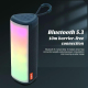 Enceinte Bluetooth Portable Avec Subwoofer Sons Puissants Lumières LED RGB TWS Autonomie 4H Radio FM - www.yonis-shop.com