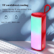 Enceinte Bluetooth Portable Avec Subwoofer Sons Puissants Lumières LED RGB TWS Autonomie 4H Radio FM - www.yonis-shop.com
