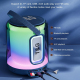 Enceinte Bluetooth LED RGB 360° Son Puissant et Lumière Ambiante Autonomie Élevée TWS Portable - www.yonis-shop.com