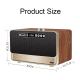 Enceinte Bluetooth Bois Haute Fidélité Son Puissant 30W Autonomie 12h Multi Connexions - www.yonis-shop.com