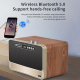 Enceinte Bluetooth Bois Haute Fidélité Son Puissant 30W Autonomie 12h Multi Connexions - www.yonis-shop.com