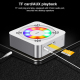 Enceinte Bluetooth Portable Gold Avec Micro Intégré Appels Mains-Libres Et Lumière Support Carte TF Et AUX - www.yonis-shop.com