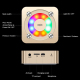 Enceinte Bluetooth Portable Gold Avec Micro Intégré Appels Mains-Libres Et Lumière Support Carte TF Et AUX - www.yonis-shop.com