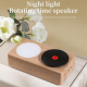 Enceinte Bluetooth Rétro Créative Sans Fil Son Stéréo 360° Avec Disque Vinyle Et Veilleuse Intégrée Autonomie 8h - www.yonis-...