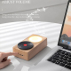 Enceinte Bluetooth Rétro Créative Sans Fil Son Stéréo 360° Avec Disque Vinyle Et Veilleuse Intégrée Autonomie 8h - www.yonis-...