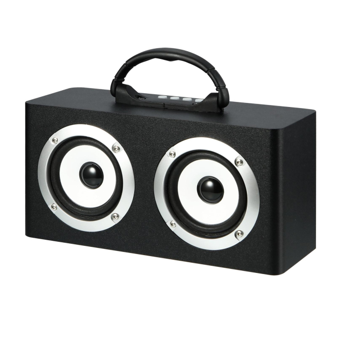 Enceinte Bluetooth Bois Puissante 10W Autonomie 6h Chargeur Micro USB Haut-Parleur 66mm Carte TF FM - www.yonis-shop.com