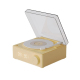 Enceinte Bluetooth Rétro Vinyle Design Atomic Avec Réveil Son Stéréo Haute Fidélité et Batterie Durable - www.yonis-shop.com