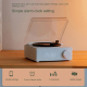 Enceinte Bluetooth Rétro Vinyle Design Atomic Avec Réveil Son Stéréo Haute Fidélité et Batterie Durable - www.yonis-shop.com