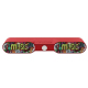 Enceinte Bluetooth Soundbar Graffiti Avec Contrôle Par Bouton Connexion TWS Support TF FM AUX USB Appels Mains-Libres Charge Cyclique Batterie Longue Durée 1500mAh Autonomie 5-6h Puissance 10W Haut-Parleur 52mm Bluetooth 5.0 Portée 10m