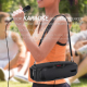 Enceinte Bluetooth Portable Karaoke 10W Puissance Haute Avec Micro Et Sangle Autonomie 3-4H Écran Numérique Support USB TF AU...