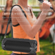 Enceinte Bluetooth Portable 20W Haute Puissance Avec Micro Et Bandoulière Autonomie 4H Support USB TF AUX FM TWS - www.yonis-...