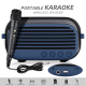 Enceinte Bluetooth Portable 5.0 Karaoke Avec Micro Et Bandoulière Son Puissant 10W Autonomie 3h Fonctions TWS FM USB TF Aux -...