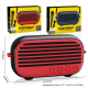 Enceinte Bluetooth Portable 5.0 Karaoke Avec Micro Et Bandoulière Son Puissant 10W Autonomie 3h Fonctions TWS FM USB TF Aux -...