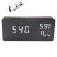 Réveil Haut-Parleur Enceinte Bluetooth Bois LED USB Alarme Lumière Nuit Qualité Audio - www.yonis-shop.com