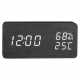 Réveil Haut-Parleur Enceinte Bluetooth Bois LED USB Alarme Lumière Nuit Qualité Audio - www.yonis-shop.com