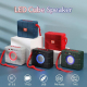 Enceinte Bluetooth Portable Multifonction Avec LED Lumineuse Support Carte TF Radio FM AUX USB Son Clair Batterie Durable - w...