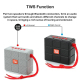 Enceinte Bluetooth Portable Multifonction Avec LED Lumineuse Support Carte TF Radio FM AUX USB Son Clair Batterie Durable - w...