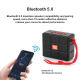 Enceinte Bluetooth Portable Multifonction Avec LED Lumineuse Support Carte TF Radio FM AUX USB Son Clair Batterie Durable - w...