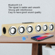 Réveil Enceinte Bluetooth Bois 5.0 Haut-Parleur Puissant Autonomie 8h Radio TF USB - www.yonis-shop.com