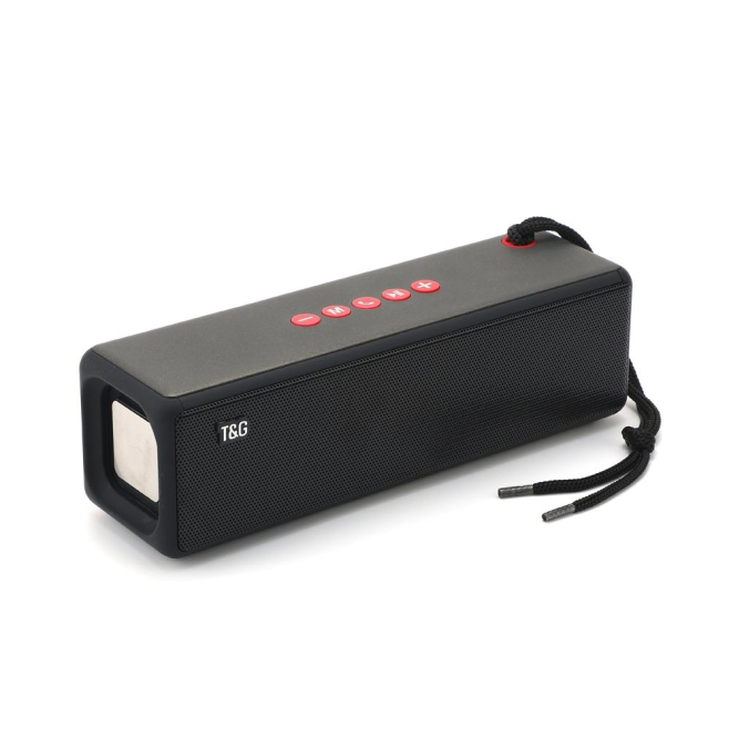 Enceinte Bluetooth Portable TWS Subwoofer Avec Corde Tressée Support USB AUX Carte TF Radio FM Haut-Parleur Mains Libres Batt...
