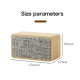 Enceinte Bluetooth Bois Double Haut-Parleur Autonomie Étendue Basses Profondes Anti-Dérapant Waterproof - www.yonis-shop.com