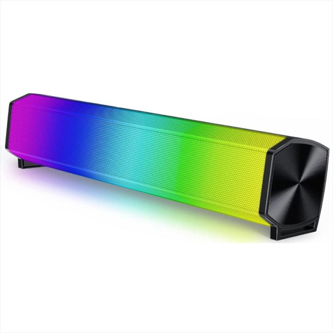 Enceinte Bluetooth Portable RGB Pro Sans Fil Subwoofer Home Theater avec Effets Lumineux AUX et Carte TF - www.yonis-shop.com