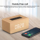 Enceinte Bluetooth Bois Puissante Basses Autonomie Longue Support Carte TF AUX - www.yonis-shop.com