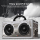 Enceinte Bluetooth Bois Retro Portable 20W Autonomie Longue Durée Micro Intégré - www.yonis-shop.com