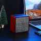 Enceinte Bluetooth Tissu Bois Avec Microphone Intégré Basses Puissantes Autonomie Longue Durée Connexion Stable Support TF AUX