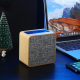 Enceinte Bluetooth Tissu Bois Avec Microphone Intégré Basses Puissantes Autonomie Longue Durée Connexion Stable Support TF AU...