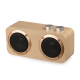 Enceinte Bluetooth Bois Avec Basses Surround 3D Support Carte TF U Disk AUX 3.5mm Autonomie Longue Durée 4500mAh - www.yonis-...