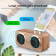 Enceinte Bluetooth Bois Avec Basses Surround 3D Support Carte TF U Disk AUX 3.5mm Autonomie Longue Durée 4500mAh - www.yonis-...
