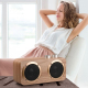 Enceinte Bluetooth Bois Avec Basses Surround 3D Support Carte TF U Disk AUX 3.5mm Autonomie Longue Durée 4500mAh - www.yonis-...