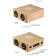 Enceinte Bluetooth Multifonction Avec Réveil Chargeur Sans Fil Et Haut-Parleur Puissant Autonomie Longue Durée Compatible AUX...