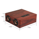 Enceinte Bluetooth Bois Puissante Basses Autonomie Longue Support Carte TF et AUX - www.yonis-shop.com