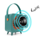 Enceinte Bluetooth Portable Sans Fil Son Stéréo TWS Support Mains Libres Et Entrée Audio Design Coloré Haut-Parleur Subwoofer...