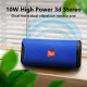 Enceinte Bluetooth Portable Étanche Stéréo Extérieur Haut-Parleur Puissant MP3 Avec Radio FM Carte SD USB Aux 10M Autonomie 3...