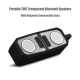 Enceinte Bluetooth TWS Portable 10W Basses Profondes Design Transparent Avec Base Magnétique Et Étui De Protection Outdoor - ...