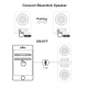 Enceinte Bluetooth TWS Portable 10W Basses Profondes Design Transparent Avec Base Magnétique Et Étui De Protection Outdoor - ...