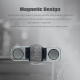 Enceinte Bluetooth TWS Portable 10W Basses Profondes Design Transparent Avec Base Magnétique Et Étui De Protection Outdoor - ...